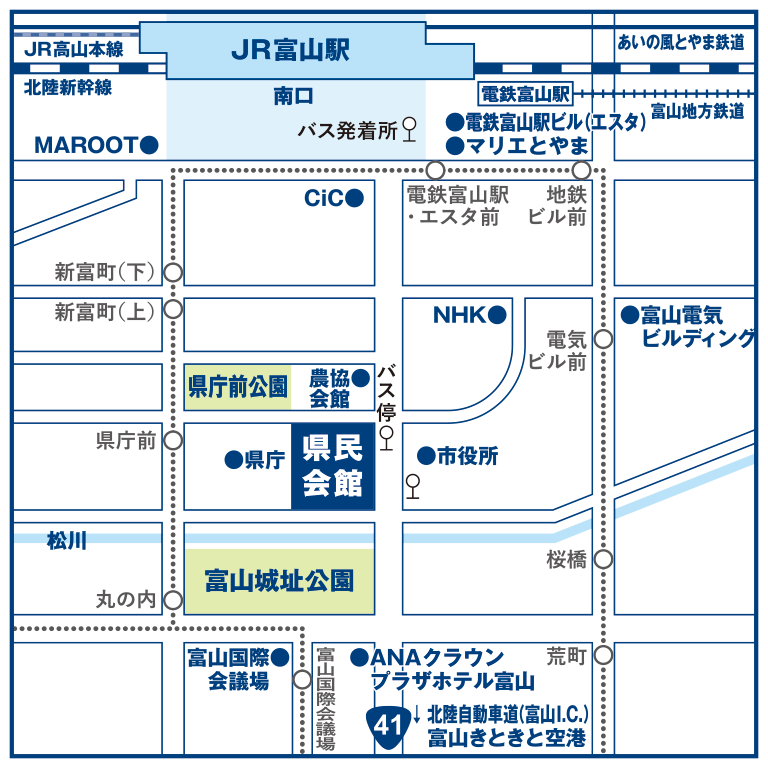 県民会館地図